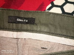 Casual charcoal Green Pants