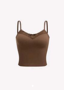 Brown Padded Cami Top