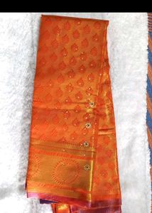 Orange Silk Saree