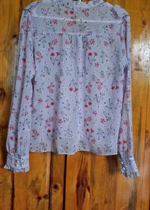 Floral Ruffle Blouse