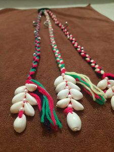 Handmade Braided Hair Accessories with  Shell