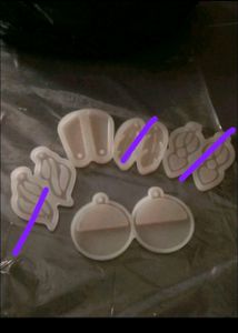 Pack Of  Butterfly Moulds And 3 Earring Moulds