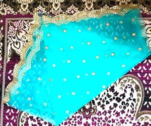 Bahut Hi Pyara Firozi Color Ka Dupatta
