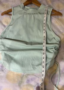 Mint Green Ruched Tank Top