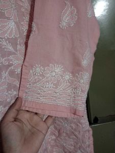 Short Chikankari Kurta