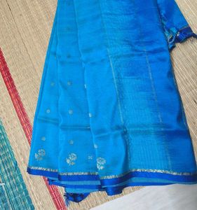 Elegant Blue Ombre Saree