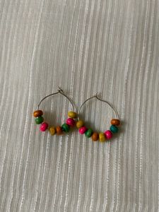 New Multicolor Hoops (Handmade)