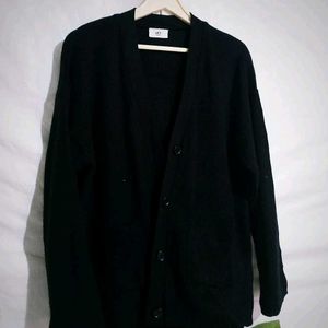 Black Knitting Cardigan