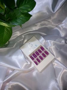 Purple Press-On Nails
