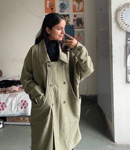 Olive Green Trench Coat