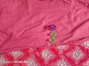 Peach Embroidered Salwar Kameez Set