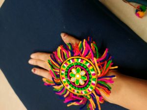 Traditional Poncha For Navratri