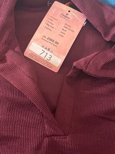 Burgundy/ Purple Polo Tshirt