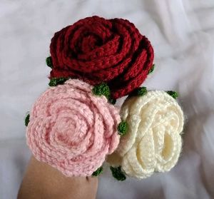 Crochet Rose Bouquet