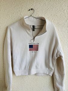 H&amp;M Brooklyn Crop Sweatshirt