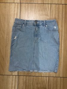 Blue Denim Skirt Size 28(waist)