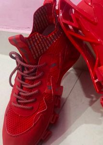 Men Sneakers Shoes Red Spring Edge Atom