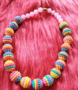 Retro Beaded Statement Necklace