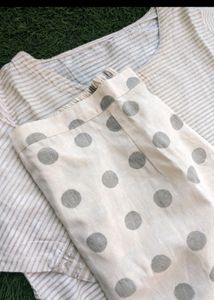 Khadi Cotton Cream Color Kurta Set New Branded