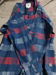 Striped Flannel Button-Down Shirt