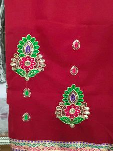 Elegant Red Saree
