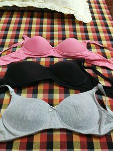 Bra Bundle: Pink, Black, & Gray