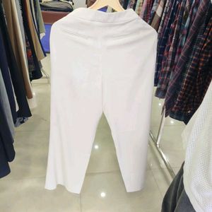 ODS White Wide-Leg Trousers
