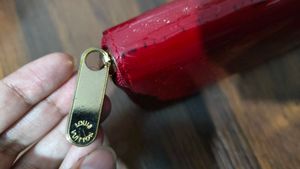 Louis Vuitton Red Vernis Zippy Wallet