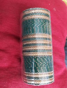 Dark Green Metal Set Bangles