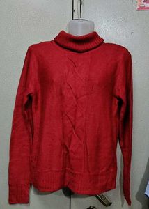 Maroon Turtleneck Sweater