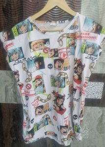 Classic White Slim Fit XL Anime Tee – Subtle Style