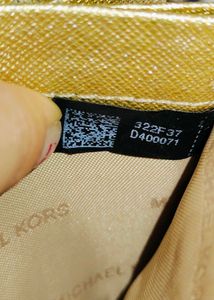 Michael Kors Pale Gold Continental Leather Wallet