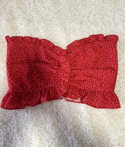 Red Polka Dot Tube Top