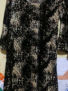 Animal Print velvet suit set