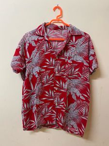 Red Floral Shirt