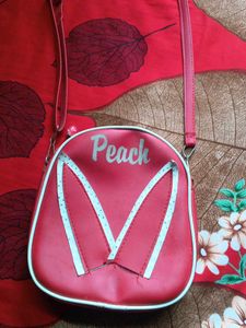 Peach Crossbody Bag