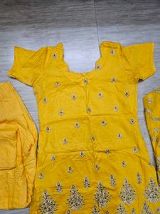 Yellow Embroidered Salwar Kameez