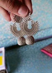 Oxidised Silver Earring Combo Of 3