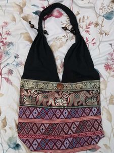 Elephant Print Handbag