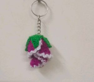 crochet rose 🌹 keychain