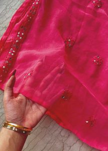 Pink Embroidered Kurti