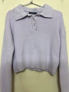 Cute Cropped Knit Sweater🤍