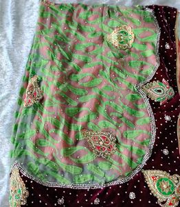Heavy Embroidered Saree