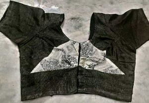 Black color Lenin Crape blouse