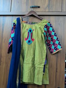 Green Panjabi Kurta Set