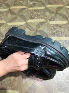 Black Chain Detail Loafers