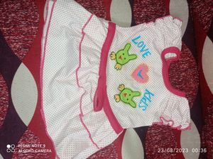 0-3 Months Baby Girl Night Suit