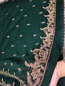 Unique Aari An Zardozi Work Saree 🤩