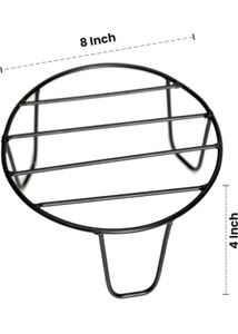 Pack Of 7 Outdoor Black Metal Plant Stands