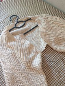 Cream Knit Bolero Shrug